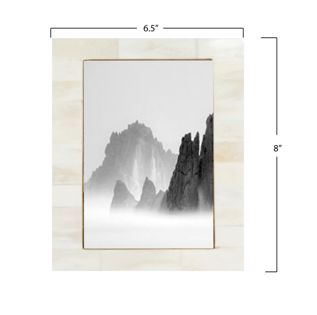 WHITE RESIN PHOTO FRAME - 6.5 x 8 – Pine and Spruce
