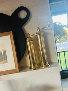Brass Mill Salt & Pepper Grinders -Set-