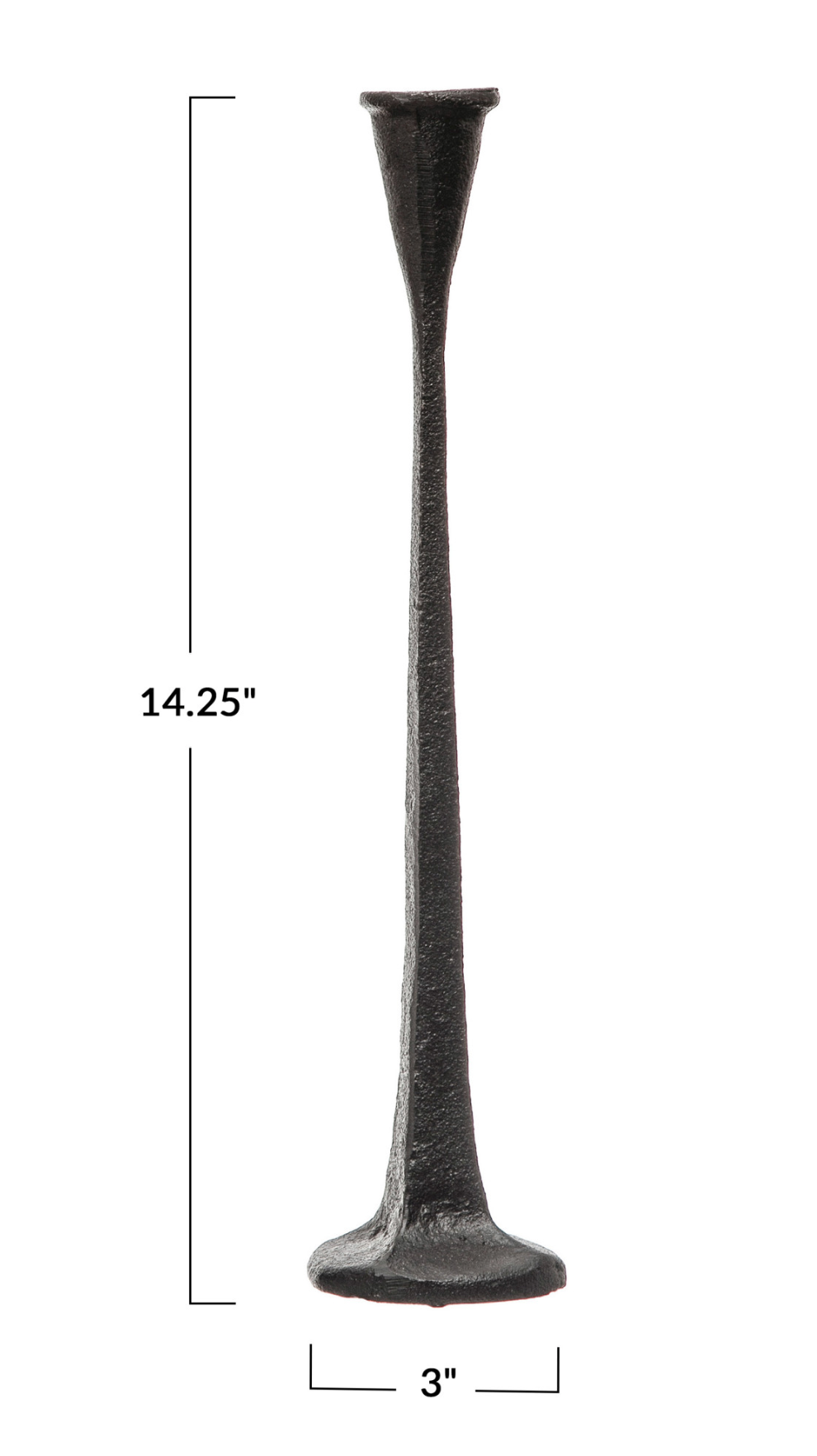 CAST IRON TAPER HOLDER 14.25"