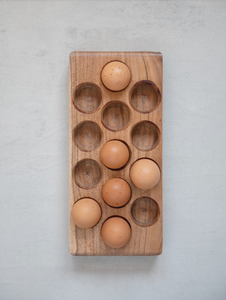 ACACIA WOOD EGG TRAY